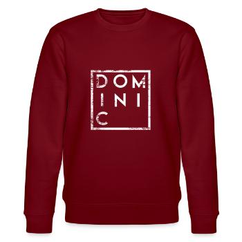 Dominic Minimalism - Stanley/Stella CHANGER Unisex Organic Sweatshirt - burgundy - Front - Nik (191cm) & Marisol (170cm)