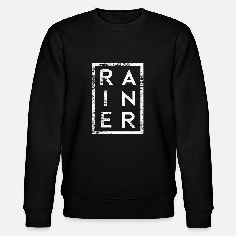 Rainer Minimalismus - Stanley/Stella Unisex Bio-Sweatshirt CHANGER  - Schwarz