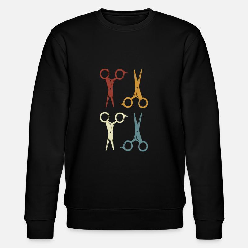 Coiffeur & coiffeuse, crésons de ciseaux - Sweat bio CHANGER Stanley/Stella Unisexe - noir