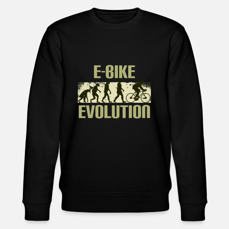 E-Bike, E-MTB, Evolution - Stanley/Stella CHANGER Unisex Organic Sweatshirt - black