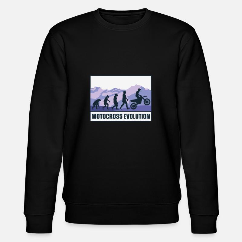 Motocross Evolution - Sweat bio CHANGER Stanley/Stella Unisexe - noir