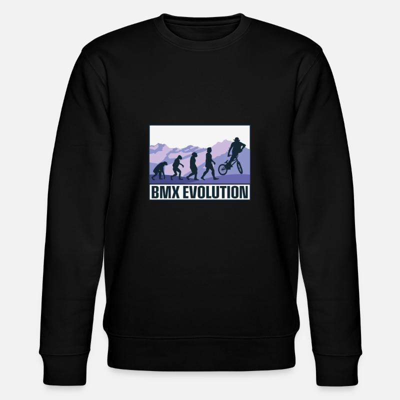 BMX Evolution - Stanley/Stella CHANGER Unisex Organic Sweatshirt - black