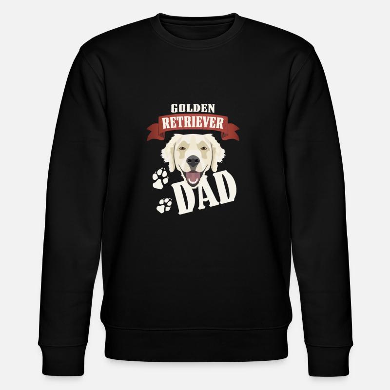 Papa Golden Retriever, papa chien - Sweat bio CHANGER Stanley/Stella Unisexe - noir