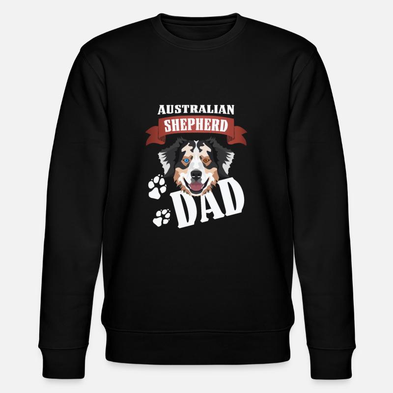 Australian Shepherd Dad, Hundepa - Sweat bio CHANGER Stanley/Stella Unisexe - noir