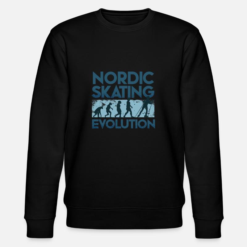Evolution nordique du patinage - Sweat bio CHANGER Stanley/Stella Unisexe - noir