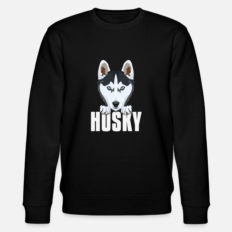 Husky souriant - Sweat bio CHANGER Stanley/Stella Unisexe - noir