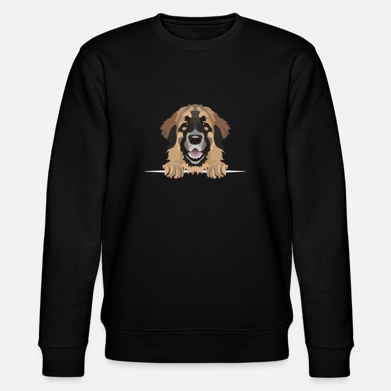 Lächelnder Leonberger - Stanley/Stella Unisex Bio-Sweatshirt CHANGER  - Schwarz