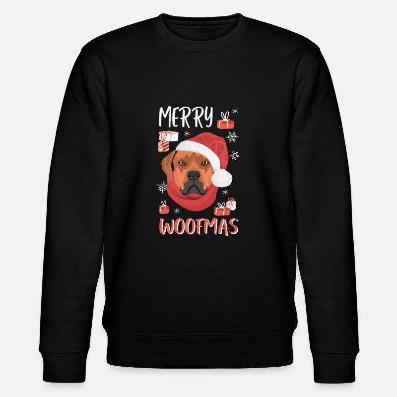 Rhodesian Ridgeback Weihnachten - Stanley/Stella Unisex Bio-Sweatshirt CHANGER  - Schwarz