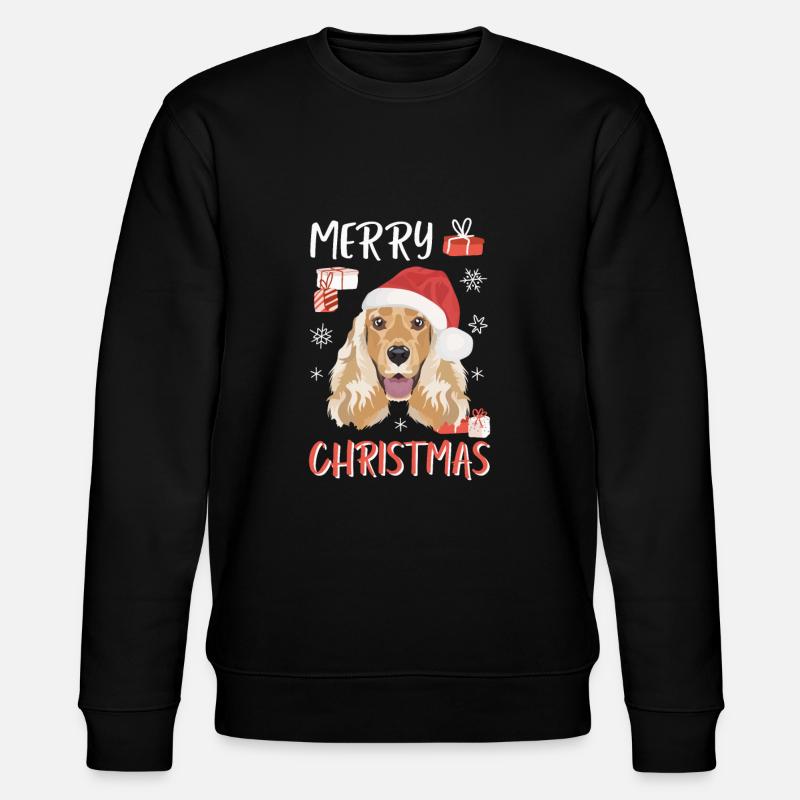 Deutsch Cocker Épagneul Noël - Sweat bio CHANGER Stanley/Stella Unisexe - noir