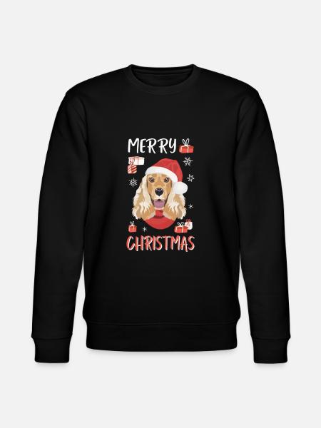 Deutsch Cocker Spaniel Christmas - Stanley/Stella CHANGER Unisex Organic Sweatshirt - black