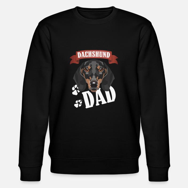 Dackel Dad, Hundepapa - Stanley/Stella Unisex Bio-Sweatshirt CHANGER  - Schwarz