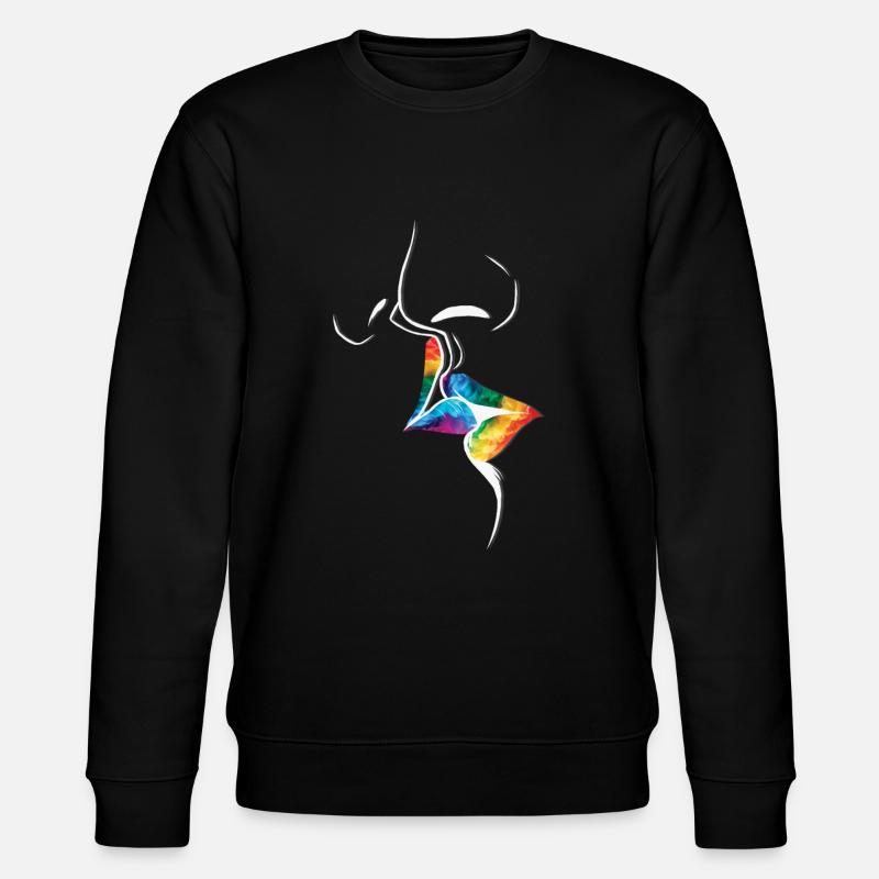 Défilé LGBTQ Rainbow Flag Kiss - Sweat bio CHANGER Stanley/Stella Unisexe - noir