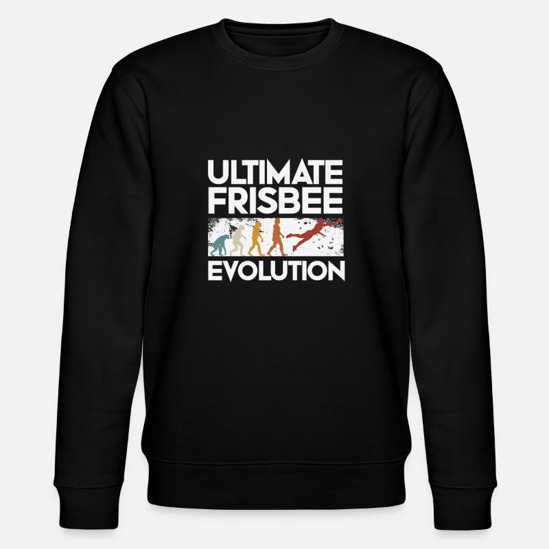 Ultimate Frisbee Evolution - Stanley/Stella CHANGER Unisex Organic Sweatshirt - black