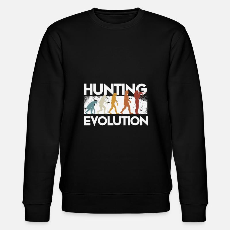 Évolution des chasseurs - Sweat bio CHANGER Stanley/Stella Unisexe - noir