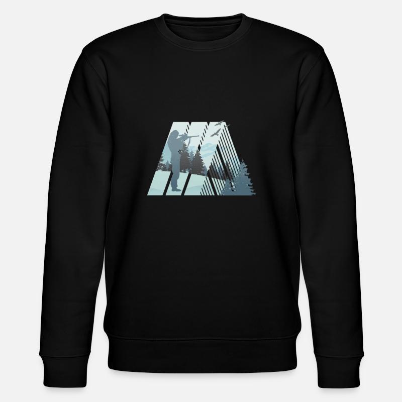 Chasseur, nature merveilleuse - Sweat bio CHANGER Stanley/Stella Unisexe - noir