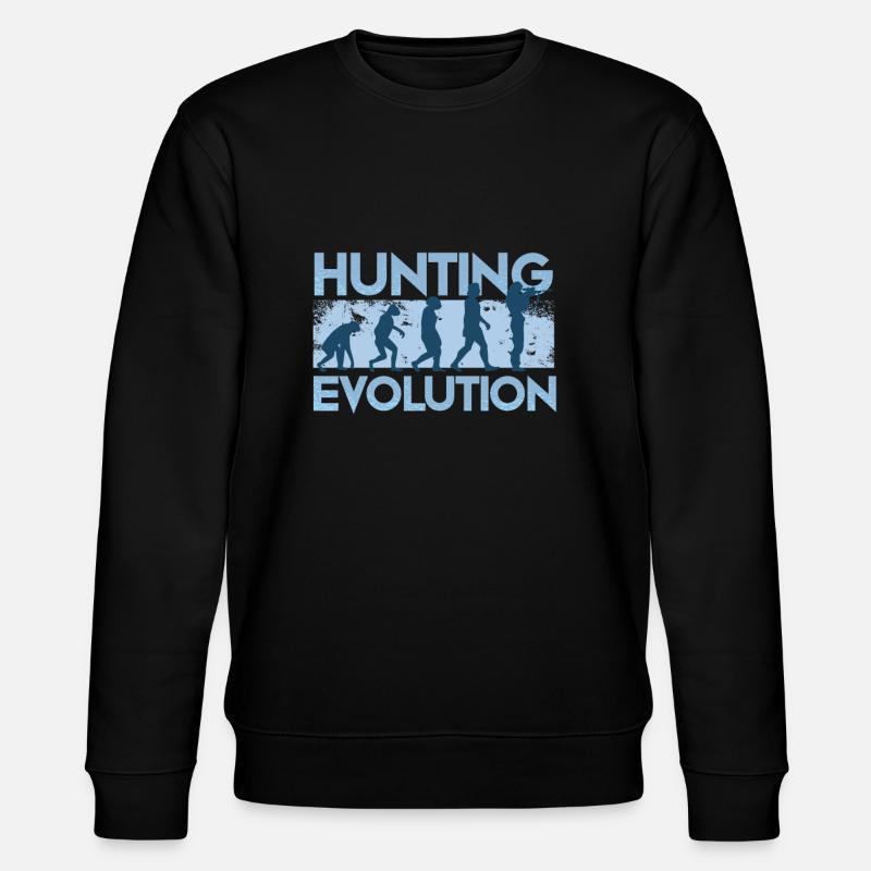 Évolution des chasseurs - Sweat bio CHANGER Stanley/Stella Unisexe - noir
