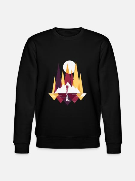 Hunter, wonderful nature - Stanley/Stella CHANGER Unisex Organic Sweatshirt - black