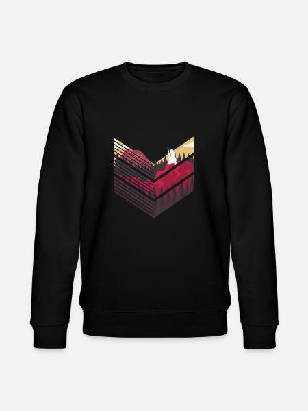 Hunter, wonderful nature - Stanley/Stella CHANGER Unisex Organic Sweatshirt - black