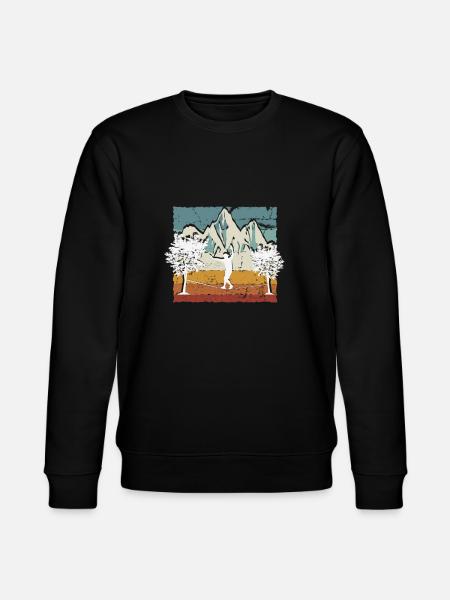 Slackline, Balance Sport - Stanley/Stella CHANGER Unisex Organic Sweatshirt - black