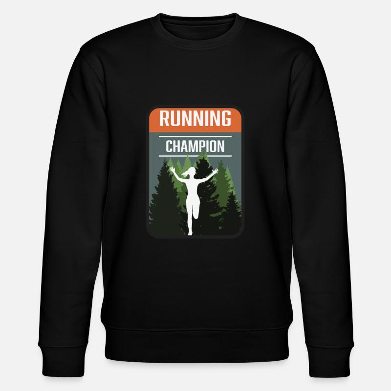 Marathon, Trail Running Champion - Sweat bio CHANGER Stanley/Stella Unisexe - noir