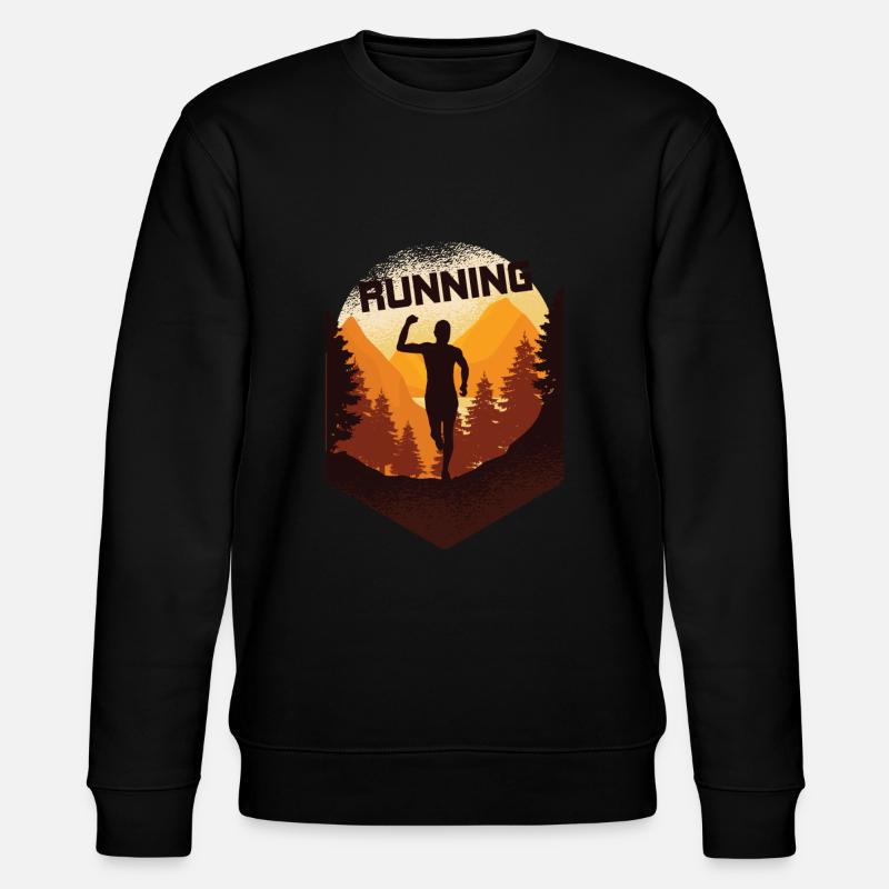 Marathon, Trailrunning Läufer - Stanley/Stella Unisex Bio-Sweatshirt CHANGER - Schwarz