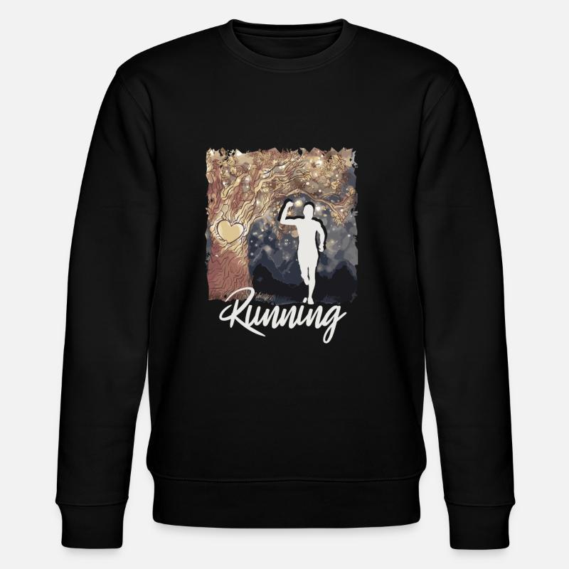 Marathon, TrailRunning Runner - Stanley/Stella CHANGER Unisex Organic Sweatshirt - black
