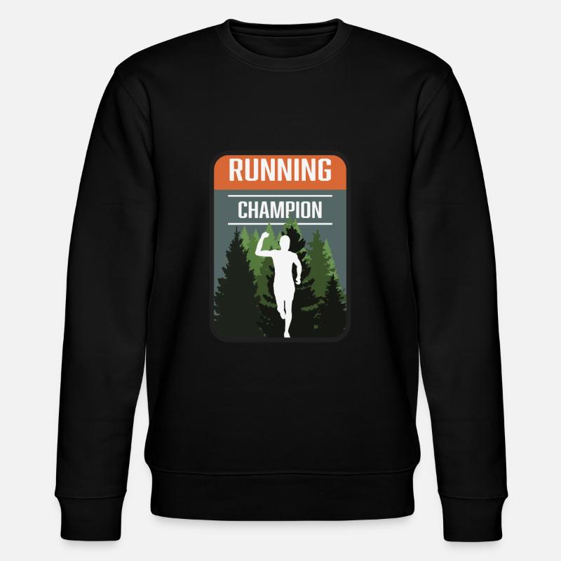 Marathon, Trail Running Champion - Sweat bio CHANGER Stanley/Stella Unisexe - noir