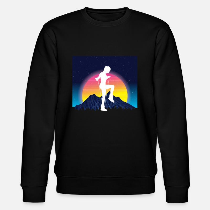 Vaporwave Rope Jumping - Stanley/Stella Unisex Bio-Sweatshirt CHANGER  - Schwarz