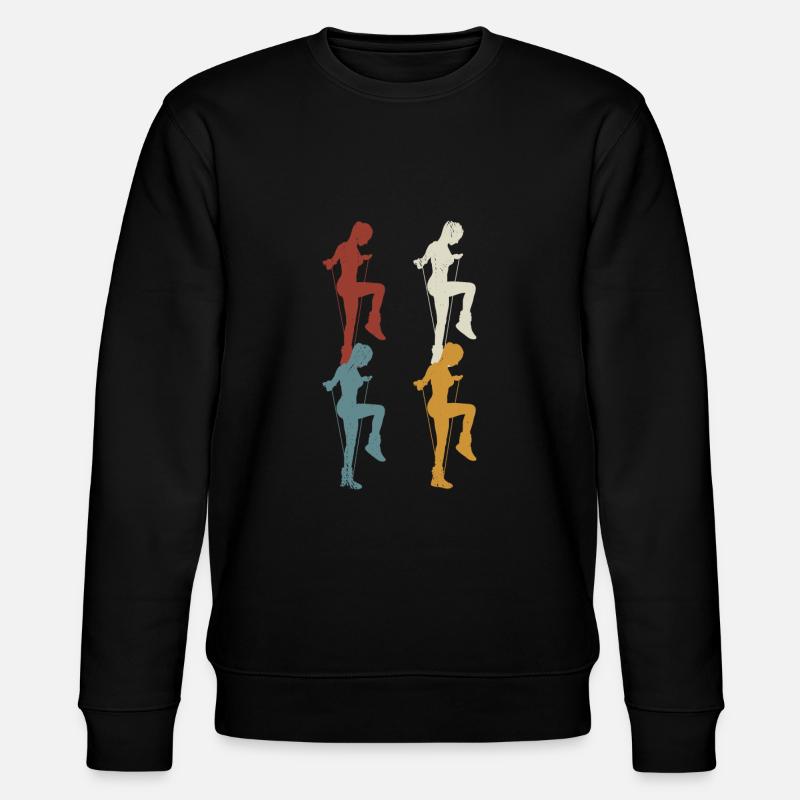Retro Rope Jumping - Stanley/Stella Unisex Bio-Sweatshirt CHANGER - Schwarz