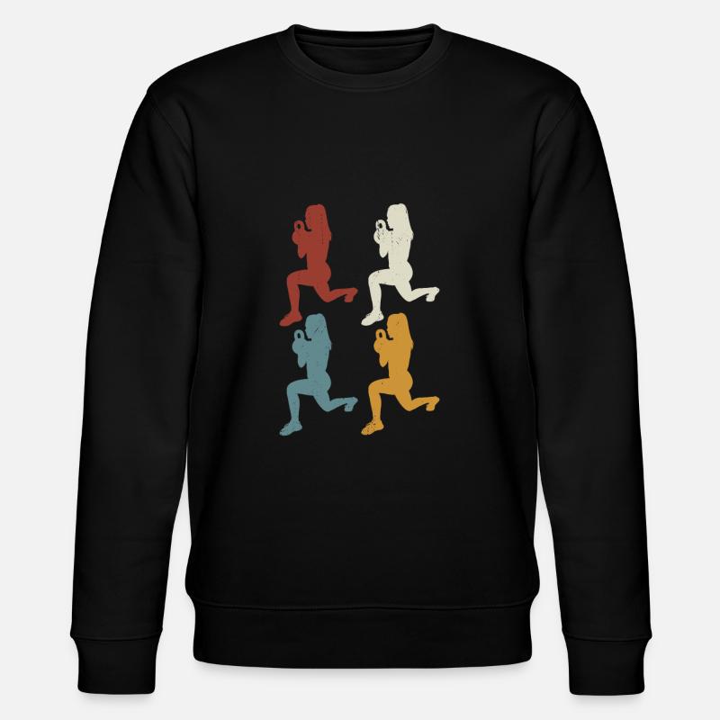 Retro HIIT - Stanley/Stella Unisex Bio-Sweatshirt CHANGER  - Schwarz