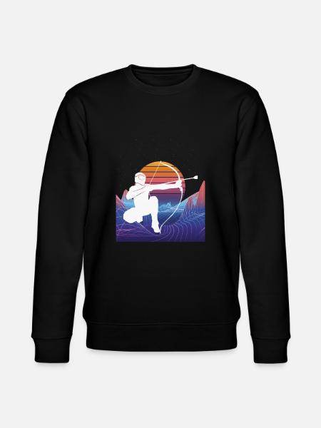 Balise fléchée Vaporwave - Sweat bio CHANGER Stanley/Stella Unisexe - noir