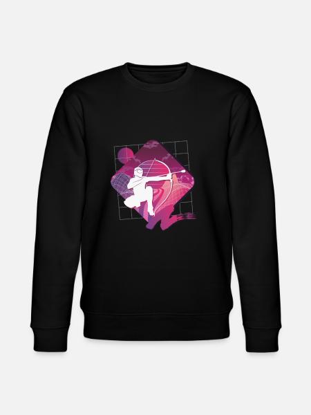 Balise fléchée Vaporwave - Sweat bio CHANGER Stanley/Stella Unisexe - noir