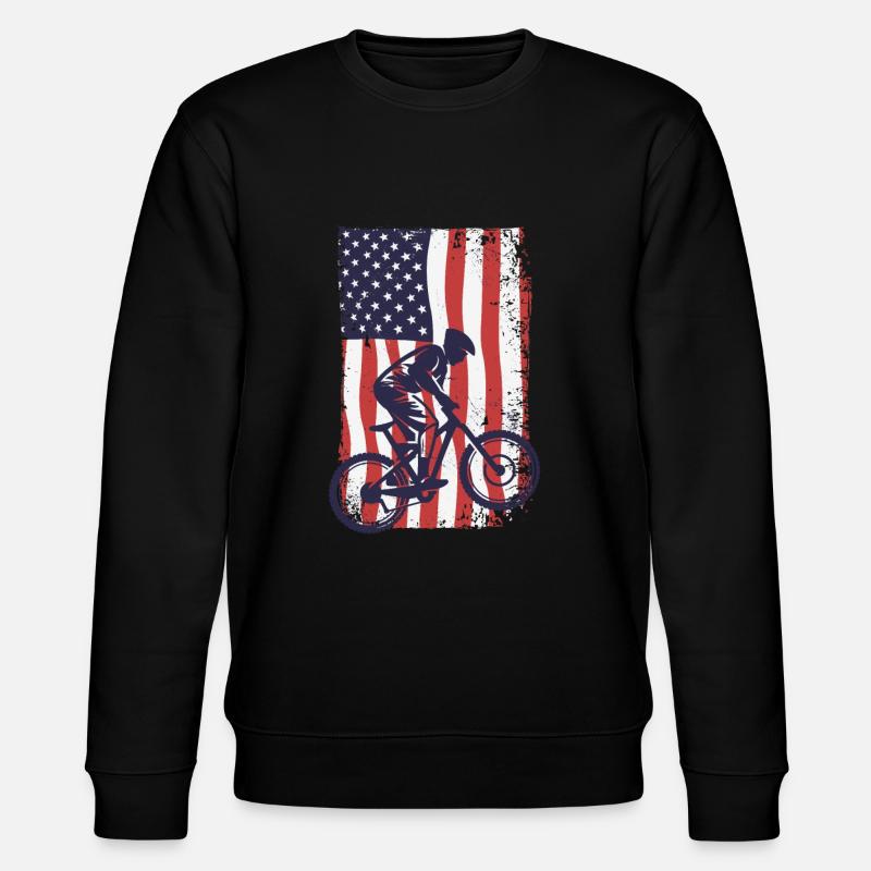 Drapeau américain Descente - Sweat bio CHANGER Stanley/Stella Unisexe - noir