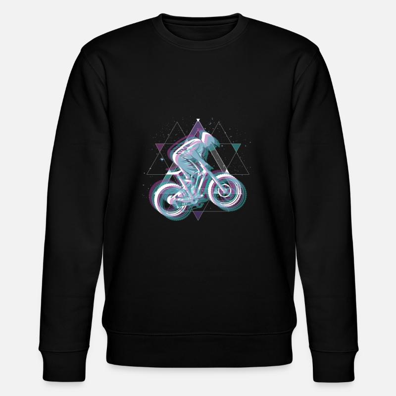 Vaporwave Space Downhill - Stanley/Stella CHANGER Unisex Organic Sweatshirt - black