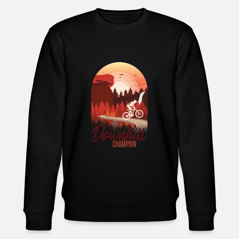 Downhill Champion - Stanley/Stella Unisex Bio-Sweatshirt CHANGER  - Schwarz