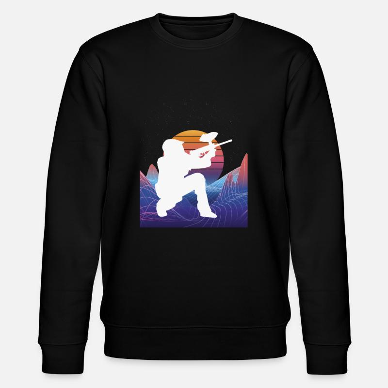 Vaporwave Paintball - Sweat bio CHANGER Stanley/Stella Unisexe - noir