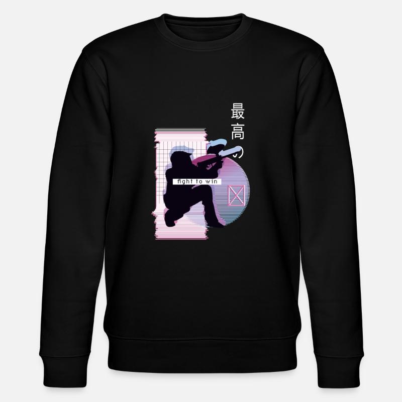 Vaporwave Metaverse Paintball - Sweat bio CHANGER Stanley/Stella Unisexe - noir