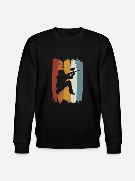 Retro Paintball - Stanley/Stella CHANGER Unisex Organic Sweatshirt - black