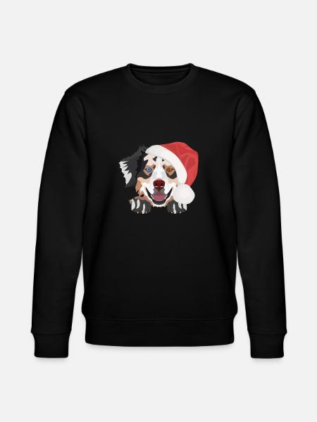 Australian Shepherd Merry Christmas - Stanley/Stella CHANGER Unisex Organic Sweatshirt - black