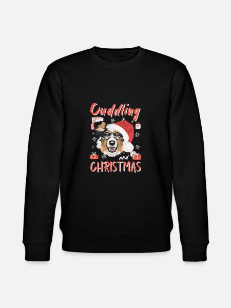 Australian Shepherd Merry Christmas - Stanley/Stella CHANGER Unisex Organic Sweatshirt - black