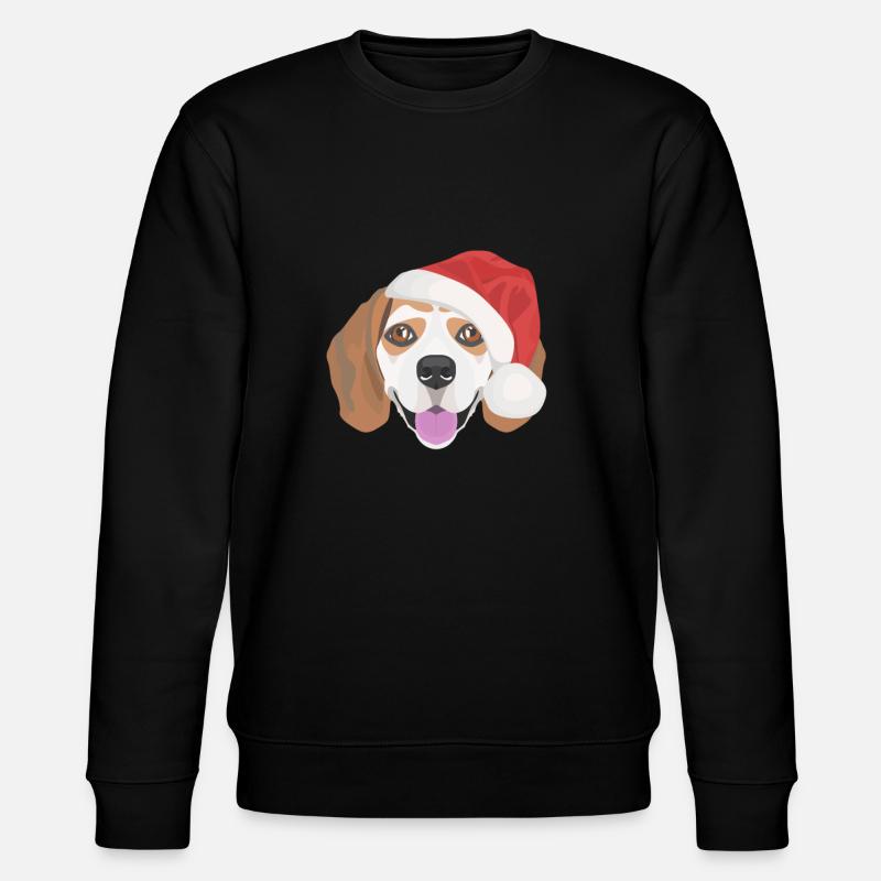 Beagle Joyeux Noël - Sweat bio CHANGER Stanley/Stella Unisexe - noir