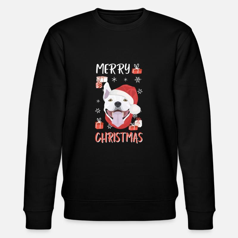 Bull Terrier Joyeux Noël - Sweat bio CHANGER Stanley/Stella Unisexe - noir
