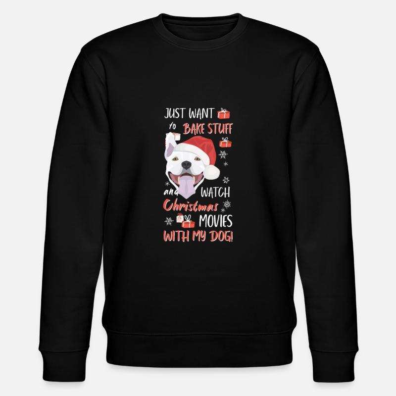 Bull Terrier Joyeux Noël - Sweat bio CHANGER Stanley/Stella Unisexe - noir