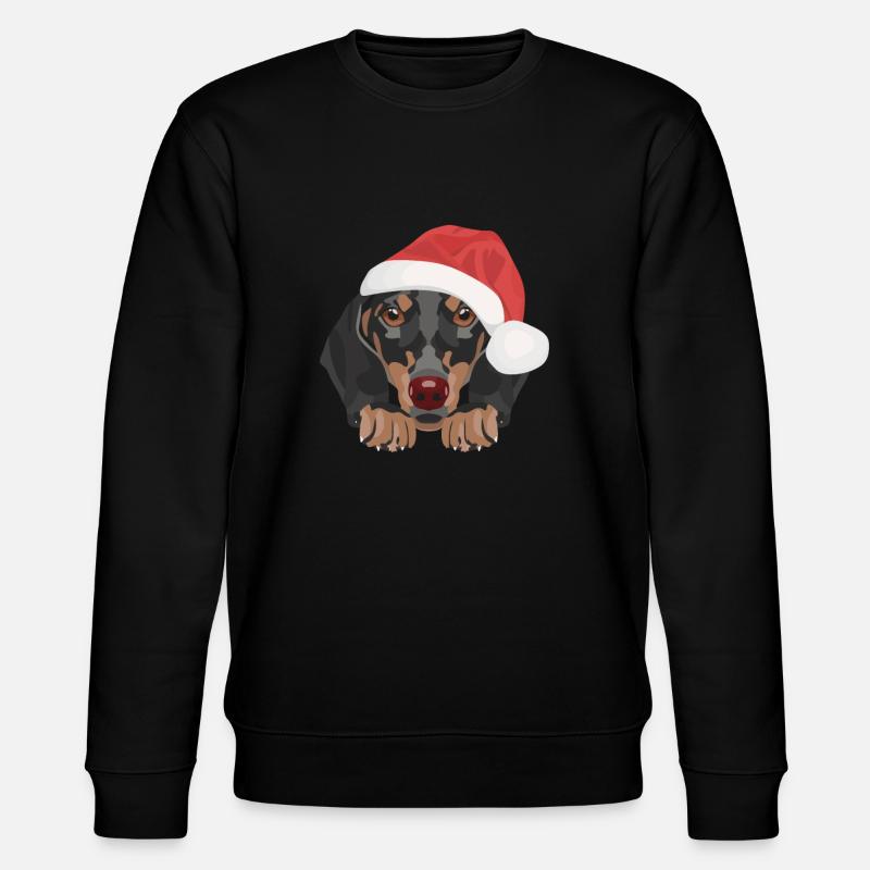 Teckel Joyeux Noël - Sweat bio CHANGER Stanley/Stella Unisexe - noir