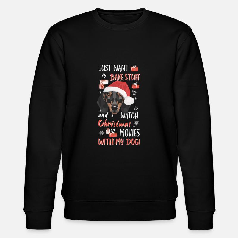 Teckel Joyeux Noël - Sweat bio CHANGER Stanley/Stella Unisexe - noir
