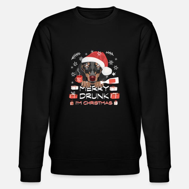 Marché de Noël du teckel - Sweat bio CHANGER Stanley/Stella Unisexe - noir