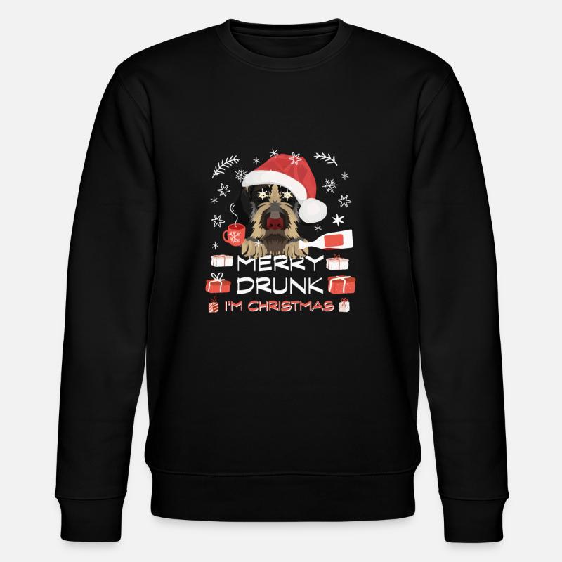 Deutsch Drahthaar Weihnachtsmarkt - Stanley/Stella Unisex Bio-Sweatshirt CHANGER  - Schwarz