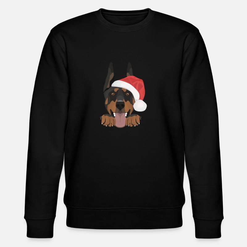 Doberman Joyeux Noël - Sweat bio CHANGER Stanley/Stella Unisexe - noir