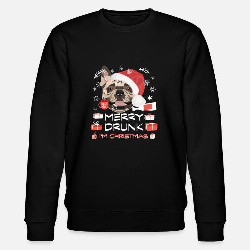 Français Marché de Noël Bulldog - Sweat bio CHANGER Stanley/Stella Unisexe - noir