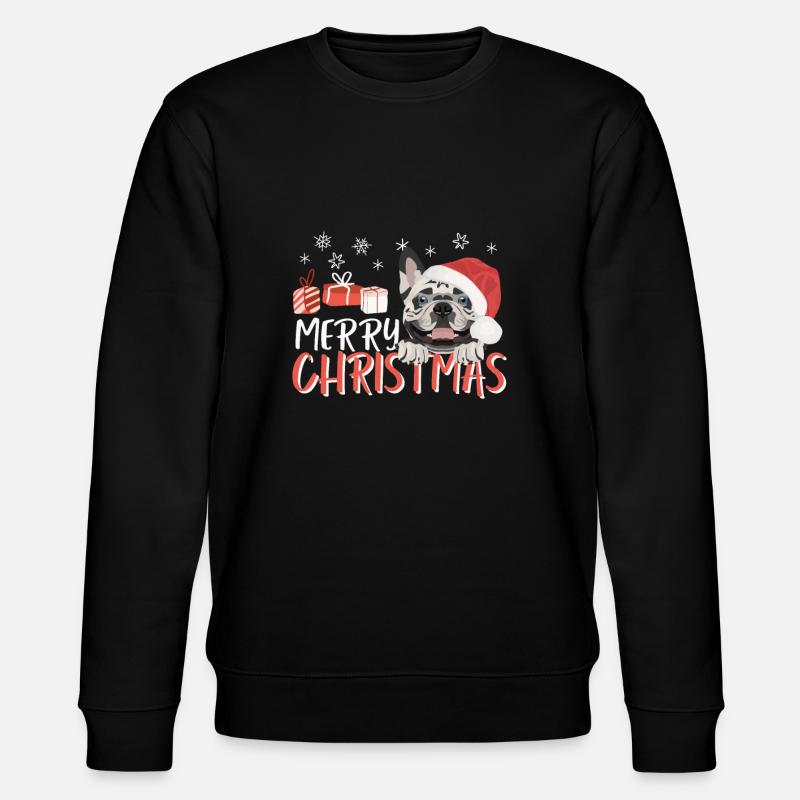 Français Bulldog Joyeux Noël - Sweat bio CHANGER Stanley/Stella Unisexe - noir